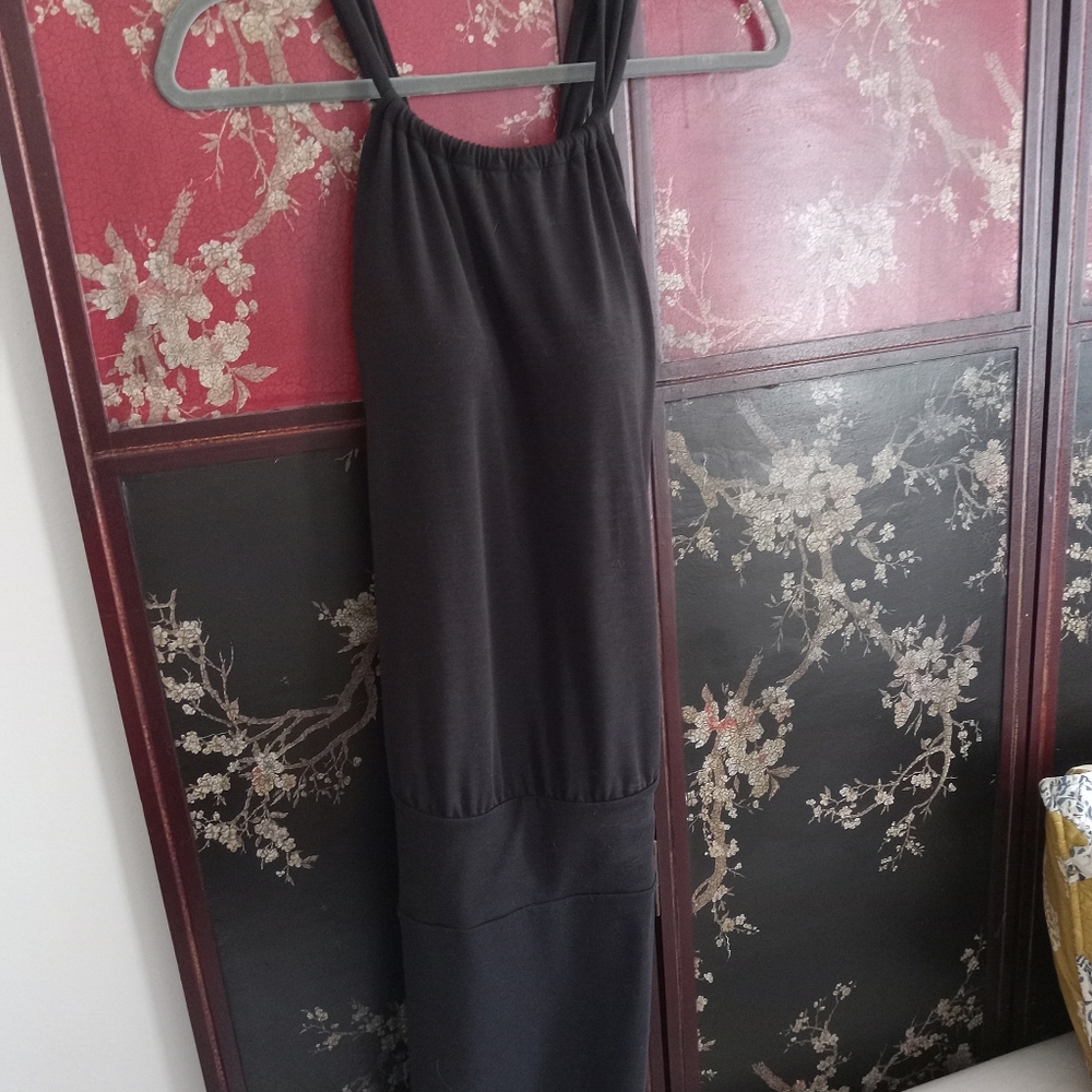 Prana Avore Black Halter Dress